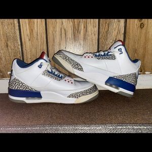 True Blue Jordan Retro 3 og